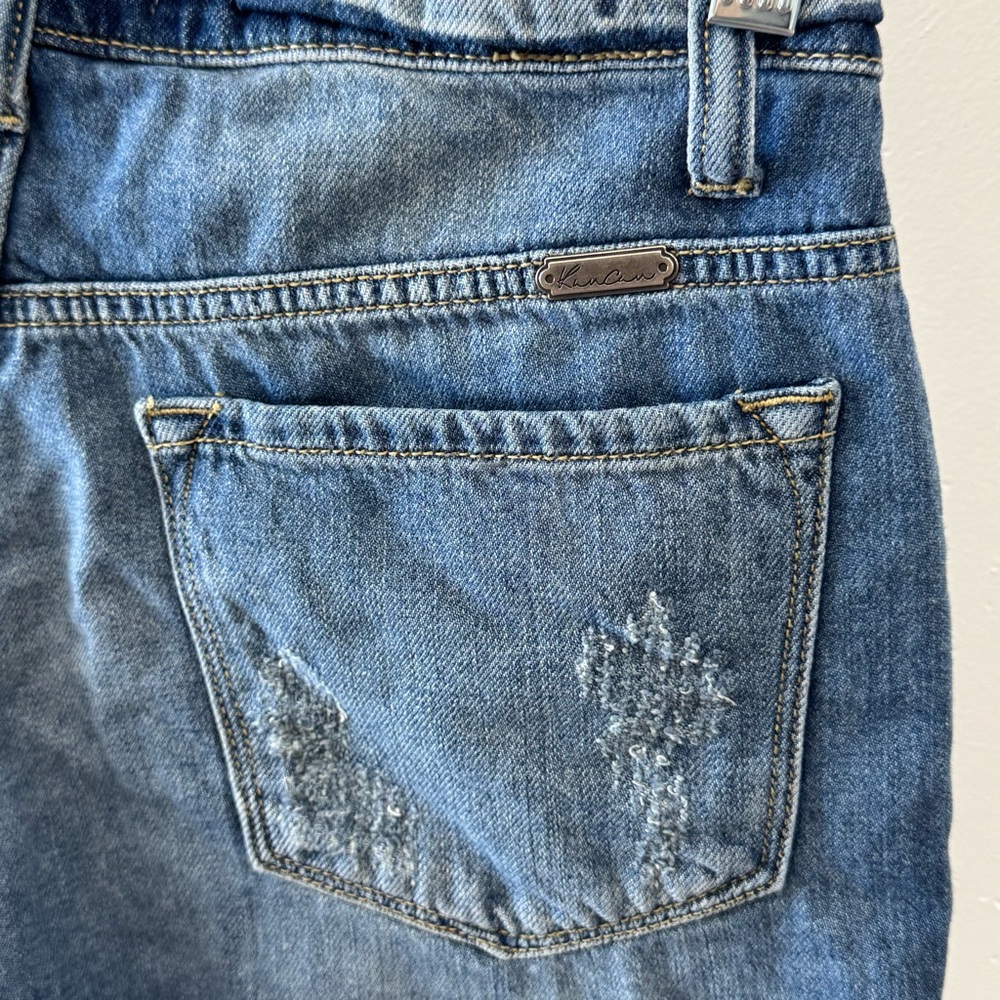 KanCan LA Distressed Rolled Up Mini Denim Jean Shorts Medium KC8407YT - Picture 5 of 11